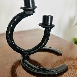 Vintage St. Croix Forge Welded Horseshoe Candle Handle
